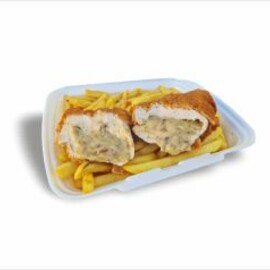 [F63] Gombakrémmel és sajttal töltött rántott csirkemell