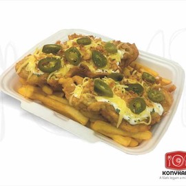 [F27] Cicegebundás csirkemell tejföllel, sajttal, pirított hagymával és jalapenioval